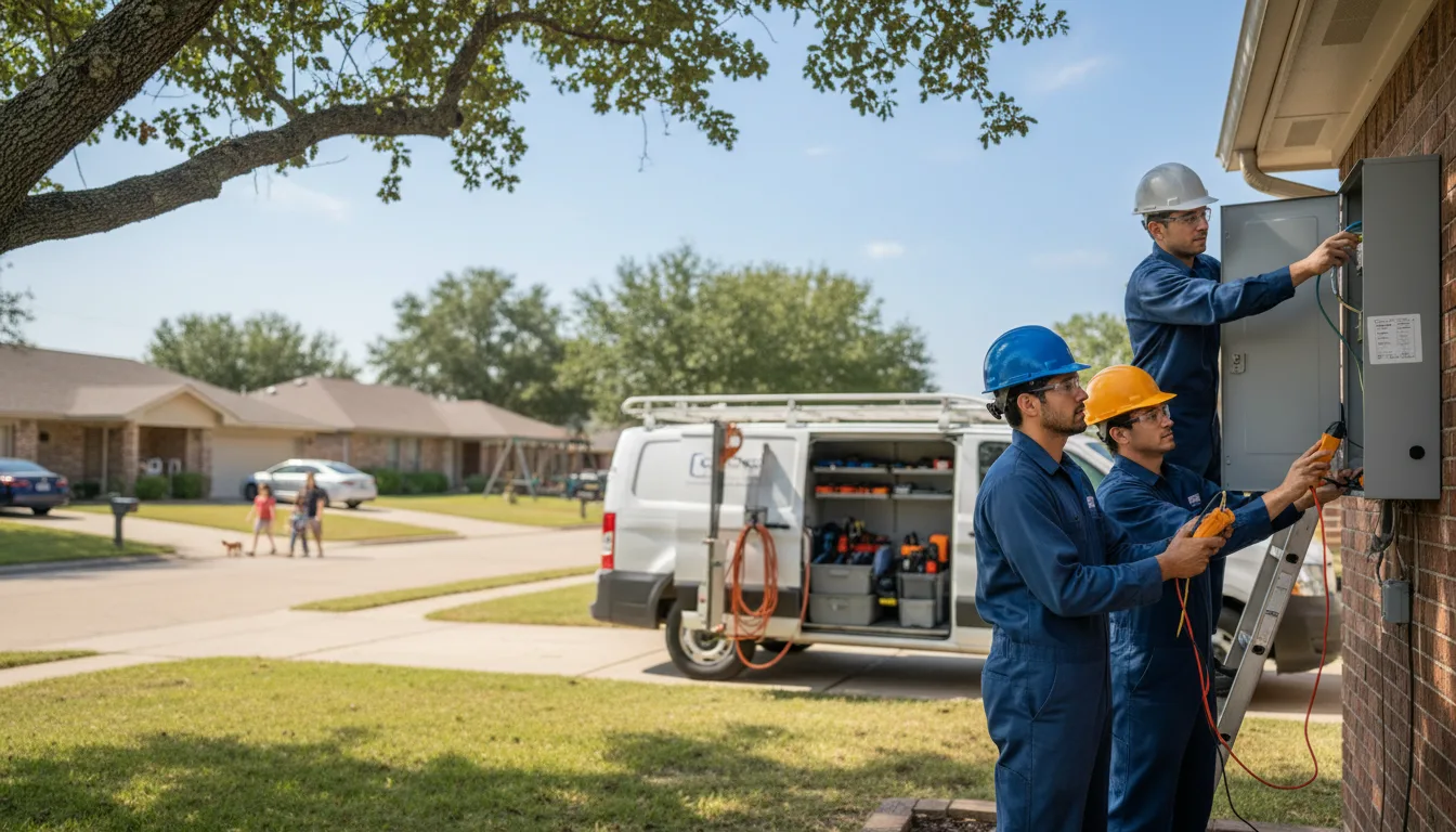 Certified electrician providing emergency electrical services in Talmage, NE
